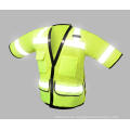 Promoción de venta caliente Hi-Vis Chaleco de tráfico Police Seguridad Reflexiva con bolsillo